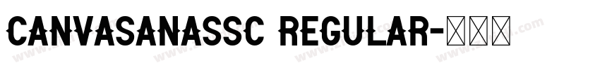CanvaSanasSC Regular字体转换